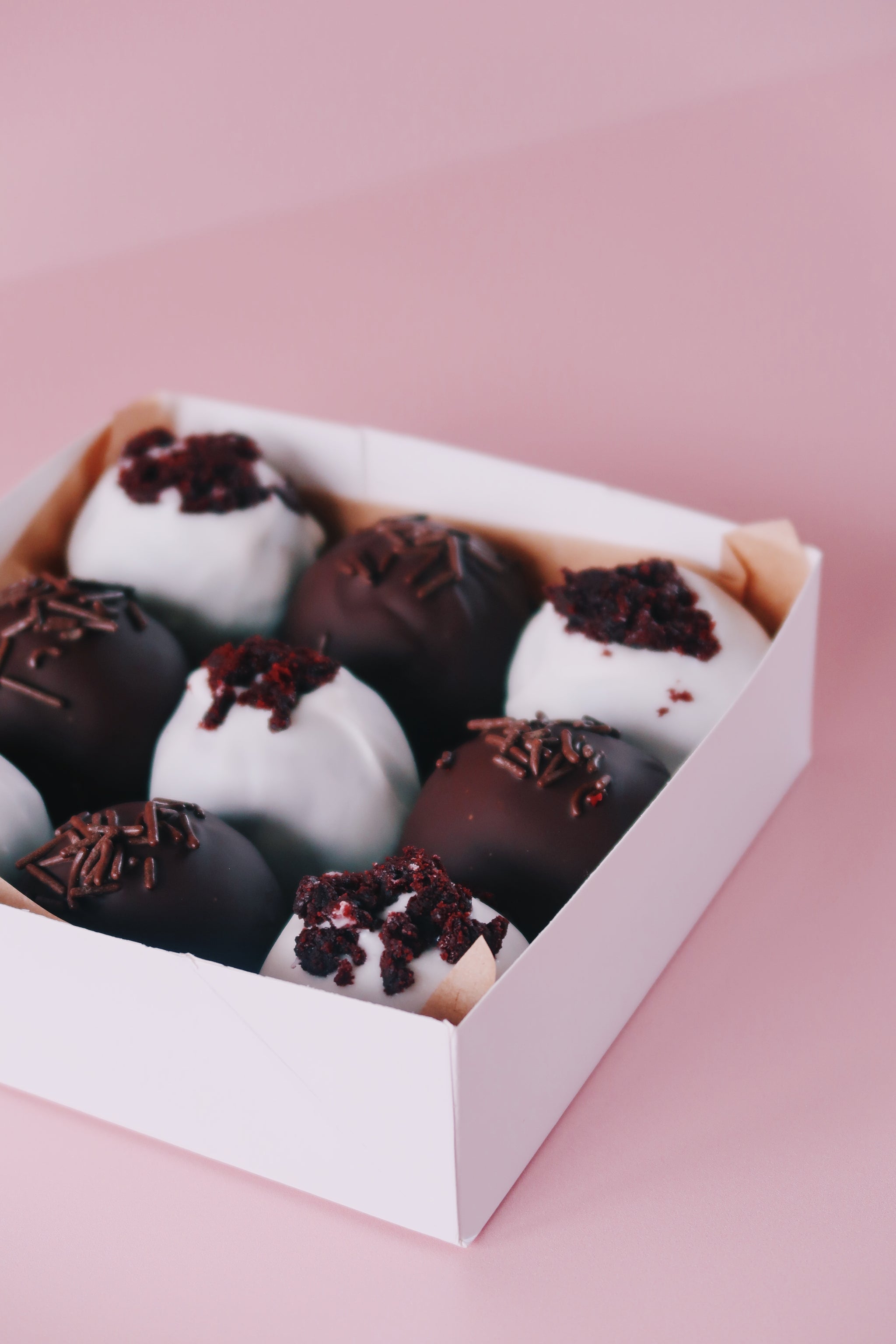 Red Velvet & Chocolate Cake Ball Variety Box