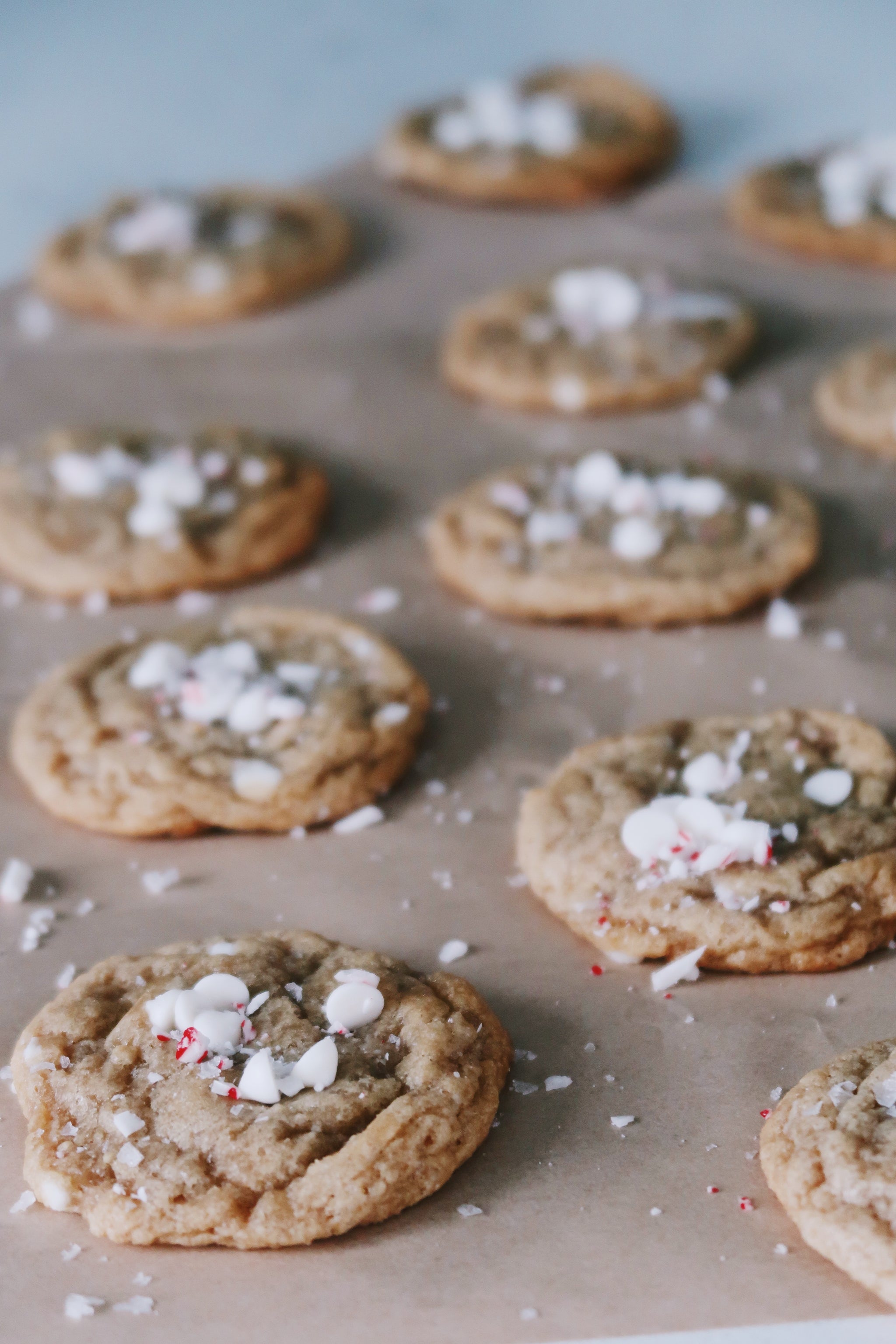 White Chocolate Peppermint Cookies