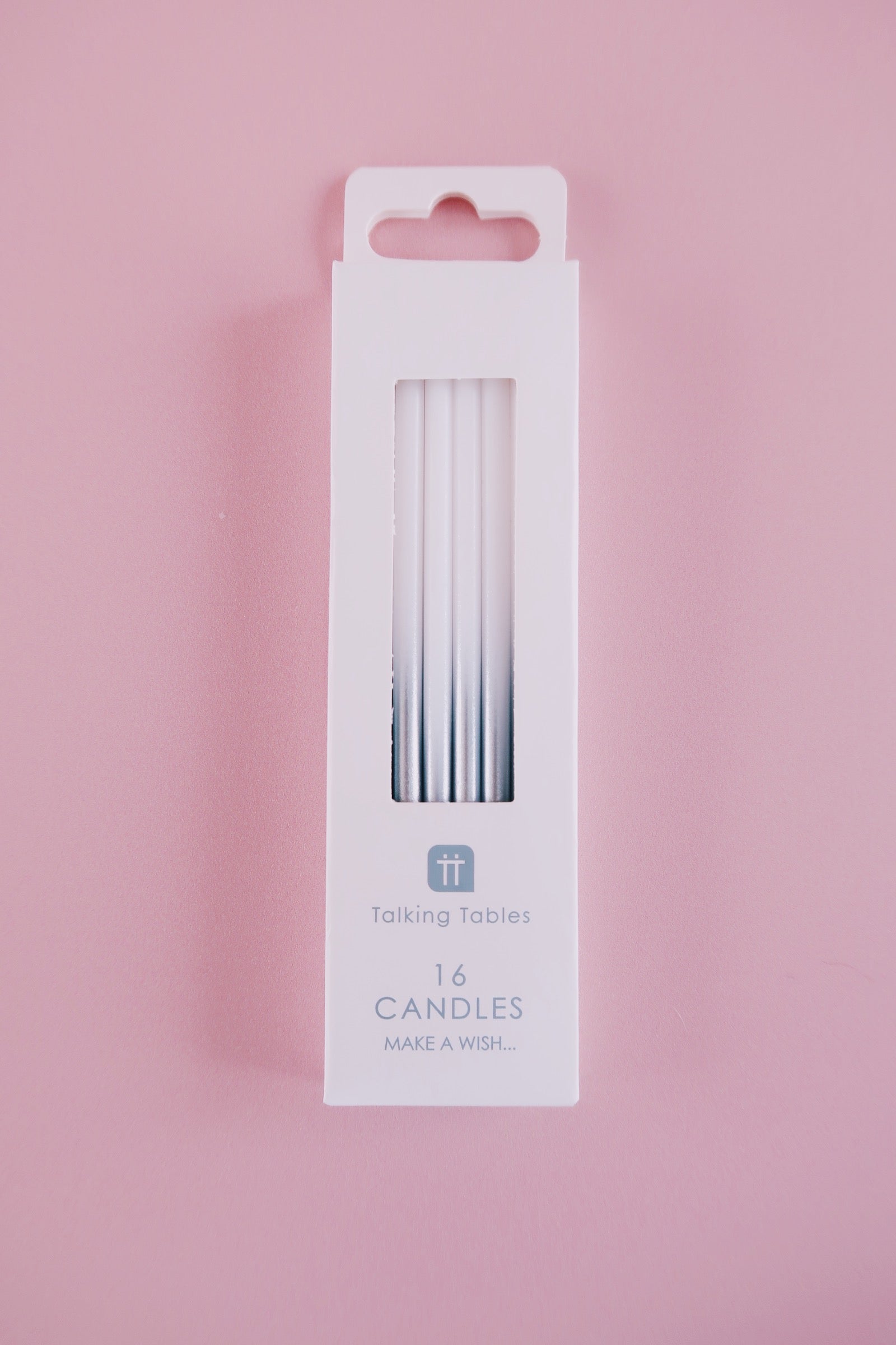 Silver Ombre Birthday Candles