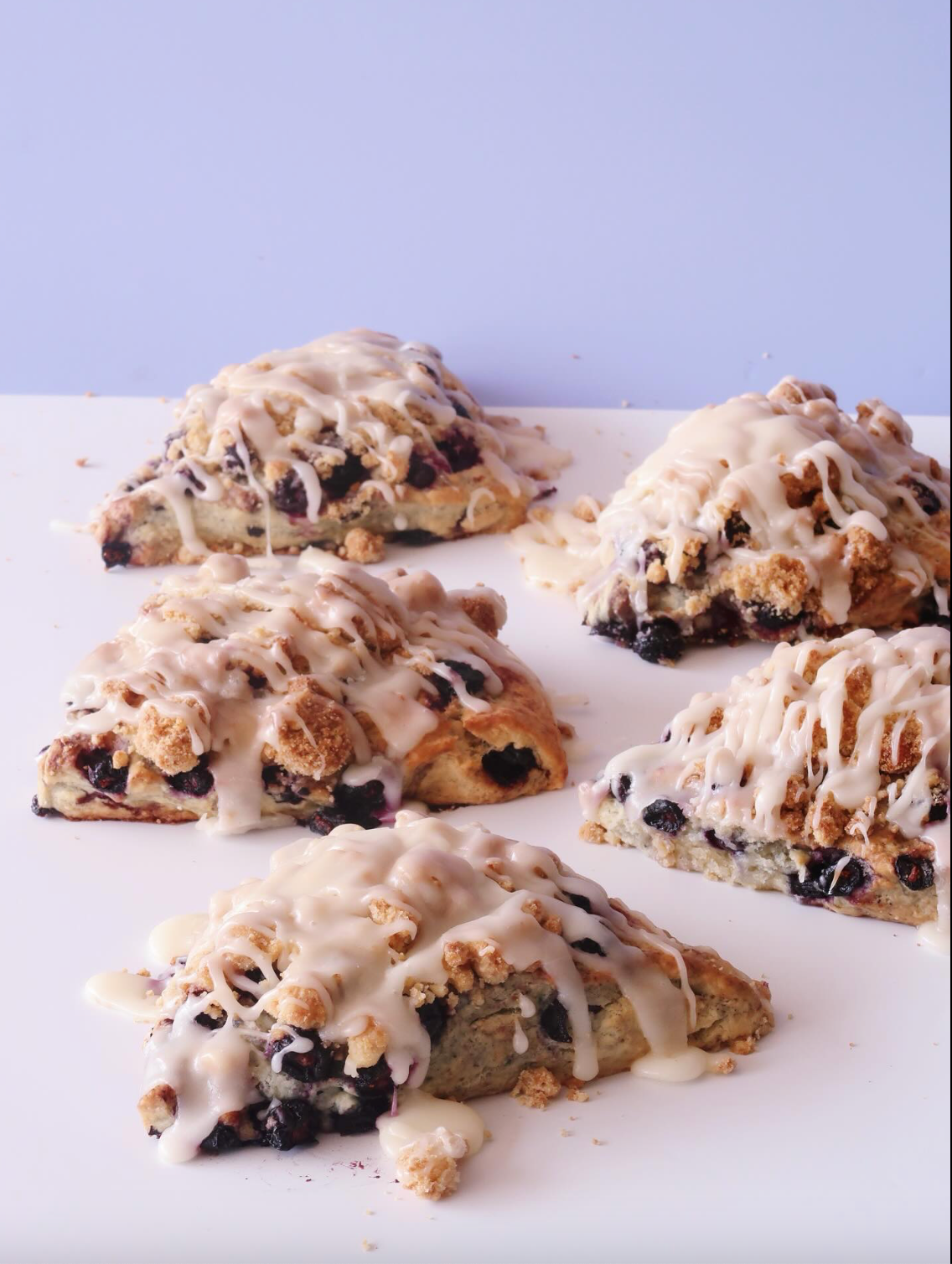 Blueberry Crumble Scone