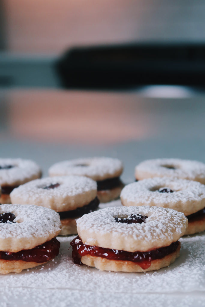 Raspberry Linzer Cookies