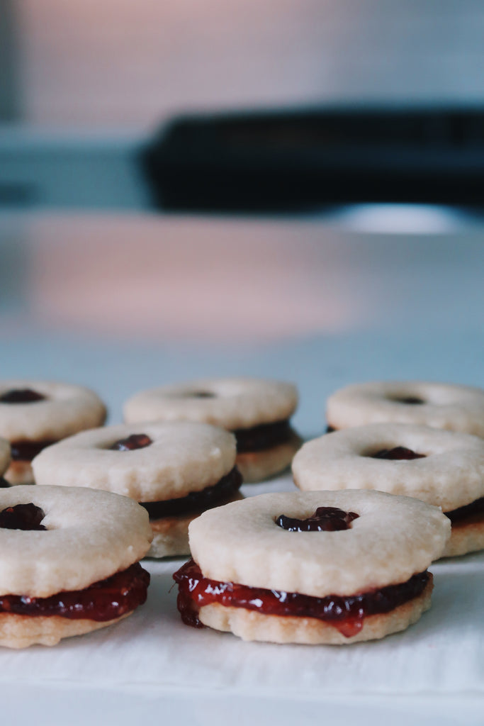 Raspberry Linzer Cookies